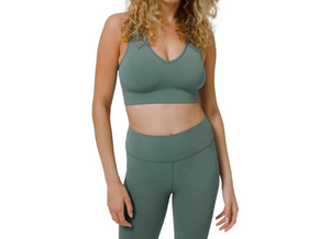 Lululemon Reveal Bra Digital Rain Light Support C/D Cup Tidewater Teal Sz 6